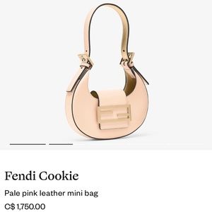 EUC Fendi Cookie bag (Pale pink)